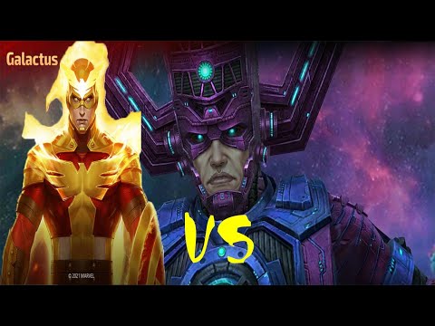 CAPTAIN AMERICA PHOENIX VS GALACTUS | CAPTAIN AMERICA GBR | MARVEL FUTURE FIGHT