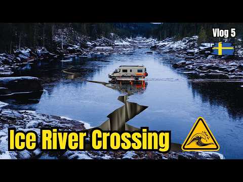 Das Eis bricht unter uns — Tomke bekommt Panik! Wintercamping Vlog5