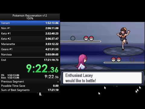 Pokemon Rejuvenation (Intense Mode) 100% Speedrun in 11:50:27 [Current WR]