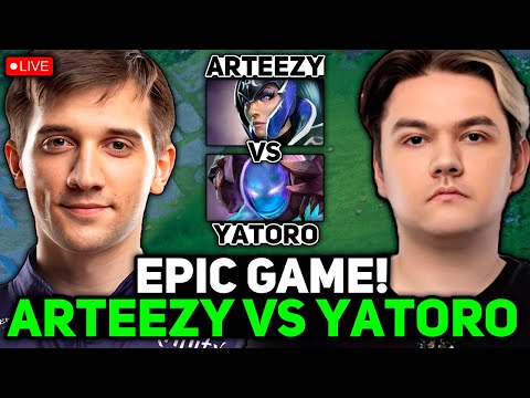 EPIC GAME! ARTEEZY on LUNA vs YATORO on ARC WARDEN! WHO IS STRONGER?!