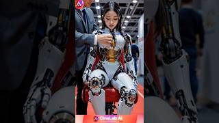 inventor Test Humanoid Robot Girl 2025 inside Live event #humanoidrobot