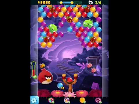 Angry Birds Pop Level 61, no boosters