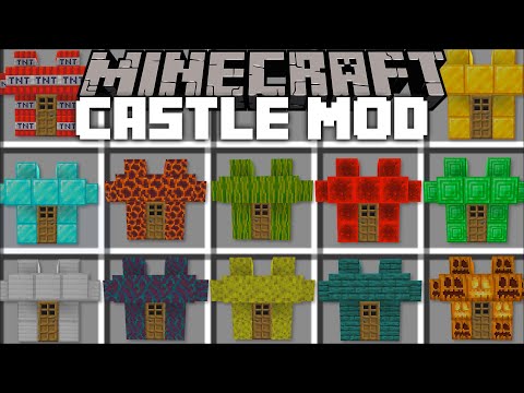 Minecraft PLENTY OF CASTLE MOD / INSTANTLY BUILD CASTLES TO UPGRADE VILLAGE !! Minecraft Mods