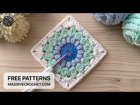 Crochet a SUPER EASY & LOVELY Granny Square for Beginners