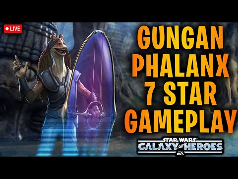 Gungan Phalanx 7 Star Unlock and Gameplay Testing - Continuing the HOT 3v3 Grand Arena Streak