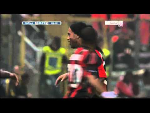 Parma 0-1 AC milan pirlo goals serie a liga calcio 2.10.2010