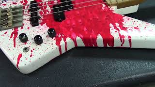 Video thumbnail for Michael Anthony's, Charvel Blood Bass! by ZIMM'S GUITARS