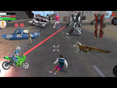 Real Gangster Crime (Real Hero Fight Iron Car Robot) Army Tank Fight Robots - Android Gameplay HD