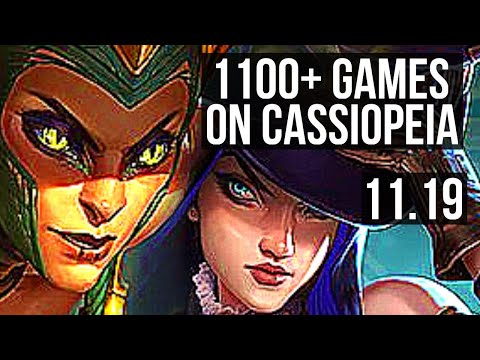 CASSIOPEIA & Senna vs CAITLYN & Nami (ADC) | 9/1/15, 1100+ games, 1.6M mastery | BR Master | v11.19