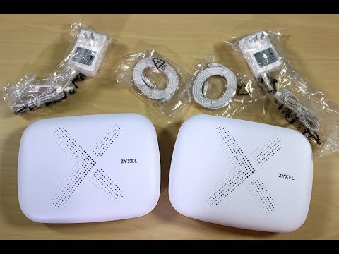 Zyxel Multy X AC3000 Tri-Band WiFi Mesh Network - Unboxing - Poc Network