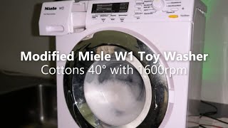 Theo Klein 6941 Miele Toy Washer - Cottons 40° (Full Modified Wash Program)