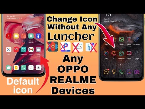 How To Change Icon In Oppo F 19 Pro | How To Change icon Without luncher | OPPO F19 | Reno 5 Pro