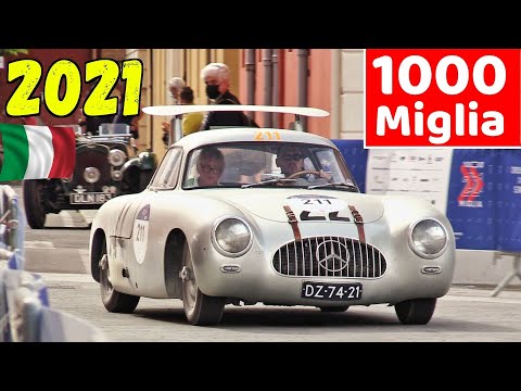 1000 Miglia 2021 Highlights - Day 4, Modena - Ferrari 250 MM, Alfa Romeo 6C 1750, 300 SL, Jaguar