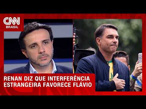 Renan Santos diz que interferência estrangeira favorece Flávio Bolsonaro | CNN PRIME TIME