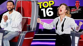 Top 16 MOST INCREDIBLE STANDING OVATION | The Voice