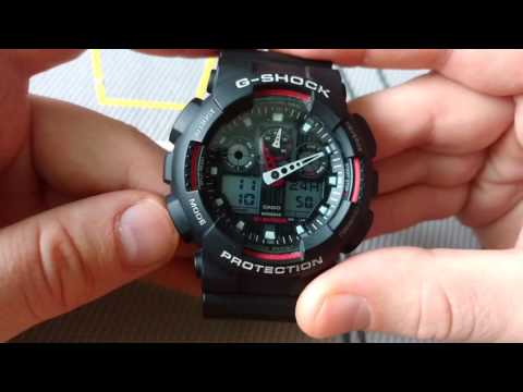 Ustawienie godziny i daty w Casio G Shock GA 100