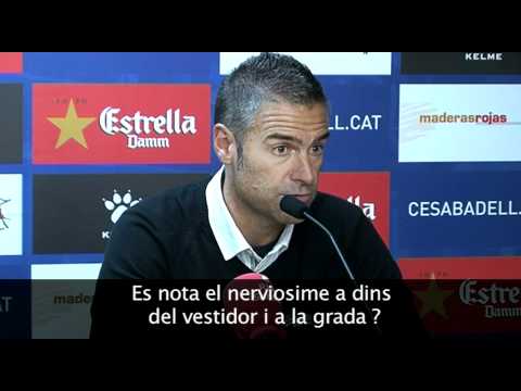 Roda de prensa Carrreras C E Sabadell  Cordoba C F
