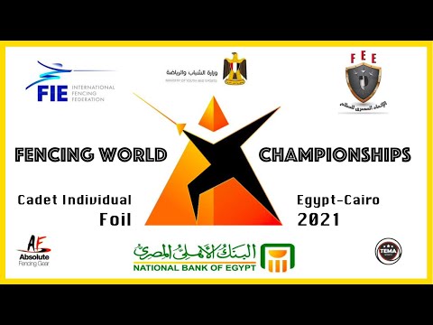 Fencing World Championships Egypt Cairo 2021 - Cadet Individual Foil Piste Yellow
