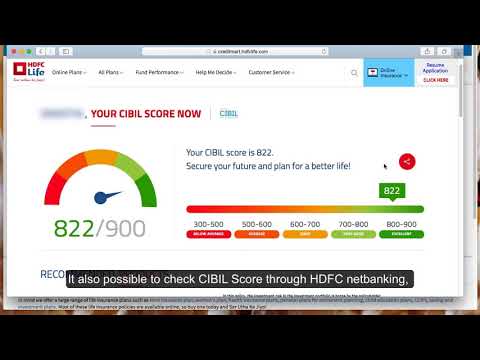 Check HDFC CIBIL score free for credit cards and loans