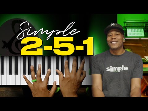 Einfache 251 Akkordfolgen für Jazz- und Gospel-Klavier