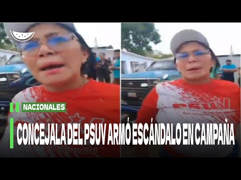 Concejal del PSUV armó escándalo en campaña