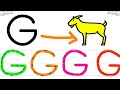 Alphabet G How To Trace Capital Alphabet G
