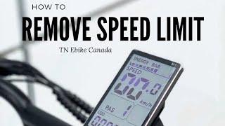 How to remove speed limit on your Ebike? (M5 Display)