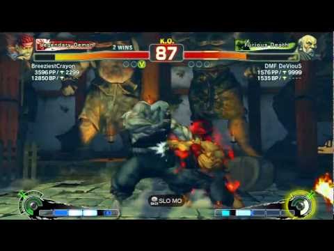 SSF4 AE 2012 - DMF DeViouS (Gouken) Vs BreeziestCrayon (Evil Ryu) - Casuals
