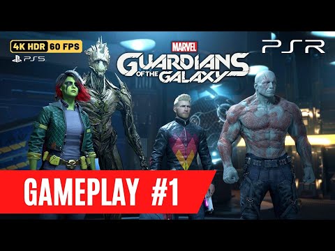 MARVEL'S GUARDIANS OF THE GALAXY Full Gameplay Part 1 [4K 60FPS HDR] No Commentary Full Game