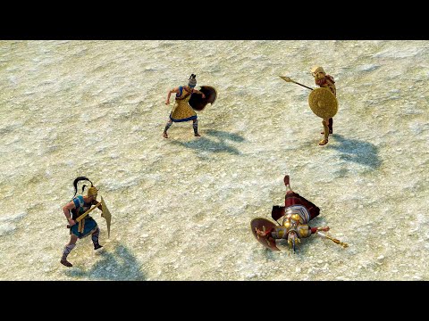 ACHILLES & HECTOR vs 4x HEROES - Total War TROY