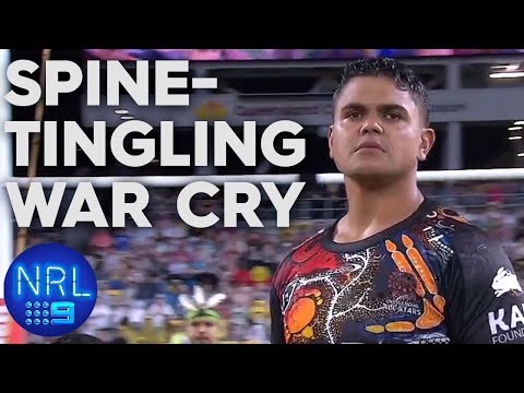 Incredible war cry and haka stirs huge rugby league crowd | NRL on Nine