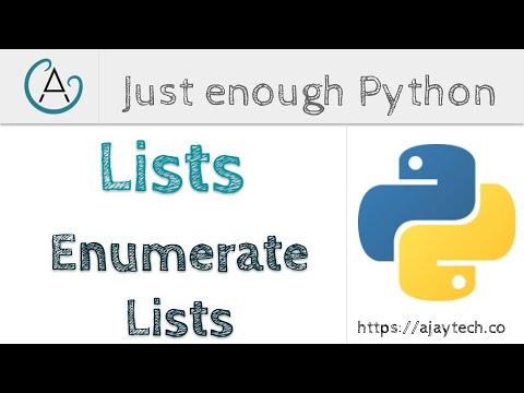 Python Lists Enumerate Lists Just Enough Python