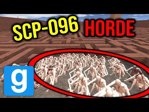HORDE OF SCP-096 IN MAZE!! (gmod scp)