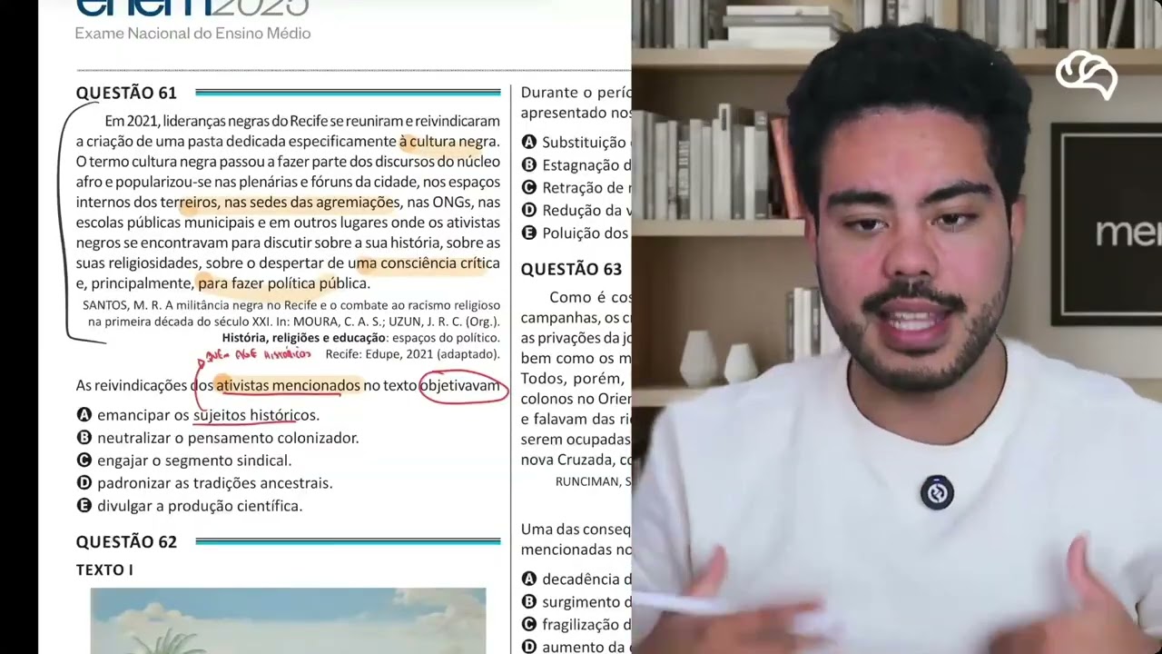 Resolução em Vídeo — Questão 61 ENEM 2025 Belém