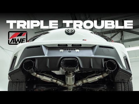 AWE Touring Edition Exhaust for Toyota GR Corolla (GRC)- First Center Oval Tip -