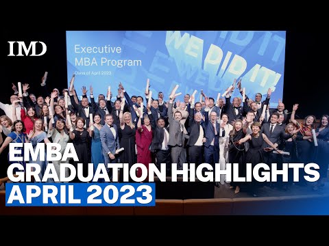 IMD Executive MBA Class of April 2023 Graduation