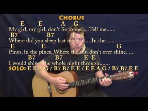 Where Did You Sleep Last Night (Nirvana) Guitar Cover Lesson with Chords/Lyrics