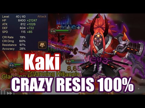 【Summoners War | Curry's RTA】Crazy Resis 100% Kaki, God power and God Tanky team!