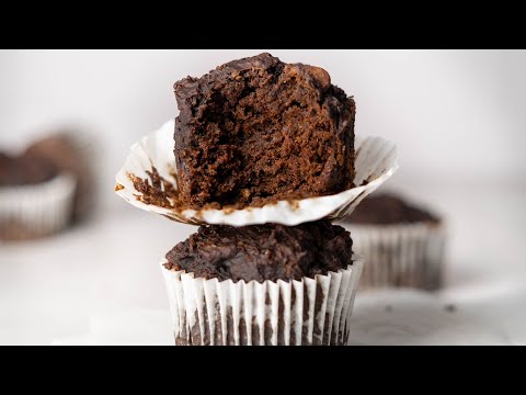 Chocolate Veggie Muffins (with 3 Hidden Veggies!)