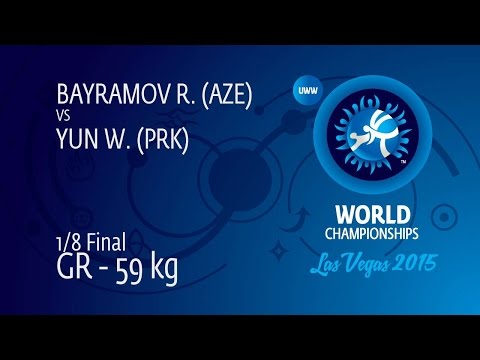 1/8 GR - 59 kg: R. BAYRAMOV (AZE) df. W. YUN (PRK), 8-9