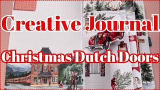 CREATIVE JOURNALING IN MY HAPPY PLANNER | CHRISTMAS DUTCH DOORS