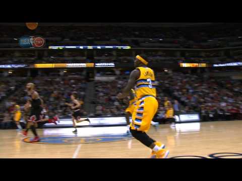 Ty Lawson Lobs it From Beyond Halfcourt to Kenneth Faried
