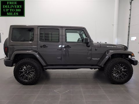 2017 JEEP WRANGLER RUBICON UNLIMITED GRANITE CRYSTAL COLOR MATCHED TOP WALK AROUND REVIEW 11151 SOLD