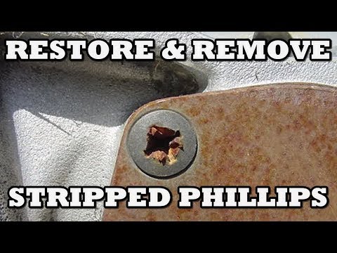 How to Remove Stripped Phillips Heads without Drilling