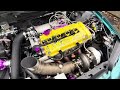 Civic Turbo W Precision 6266 Turbo Exhaust Hood Exit 652whp