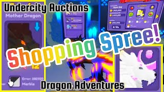 SHOPPING SPREE in Undercity Auctions! Buying Dragons and Potions in Dragon Adventures Roblox