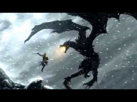 Skyrim Dragon Fight Theme 1h