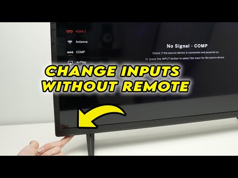 Vizio TV : How to Change Inputs Without Remote Control
