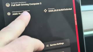 How to enter service mode on Tesla Model Y