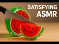 Cutting A Glass Watermelon Hyper Realistic ASMR Slow Motion Satisfying Visuals